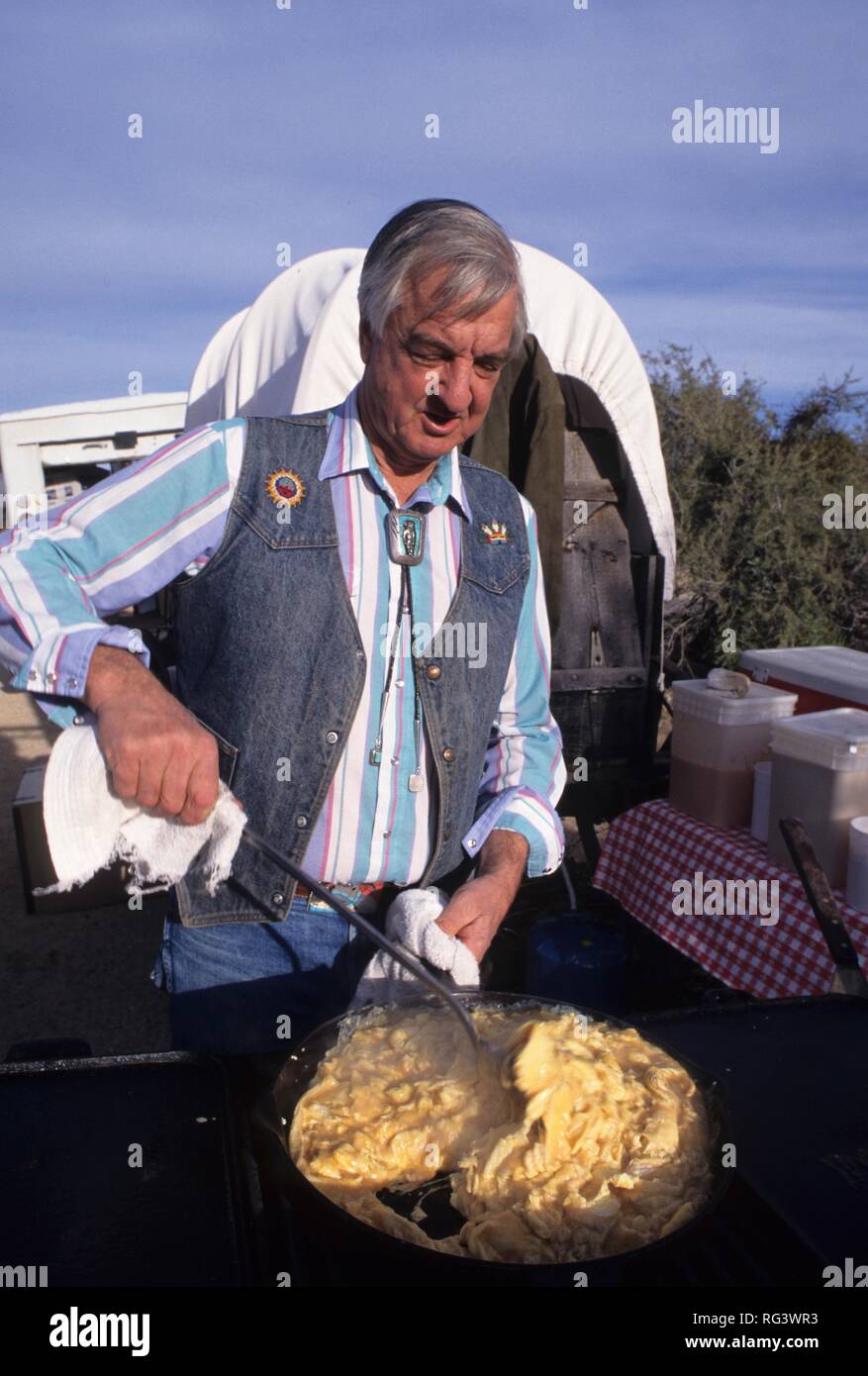 USA, Vereinigte Staaten von Amerika, Arizona: Tanque Verde Guest Ranch, westliches Frühstück. Stockfoto