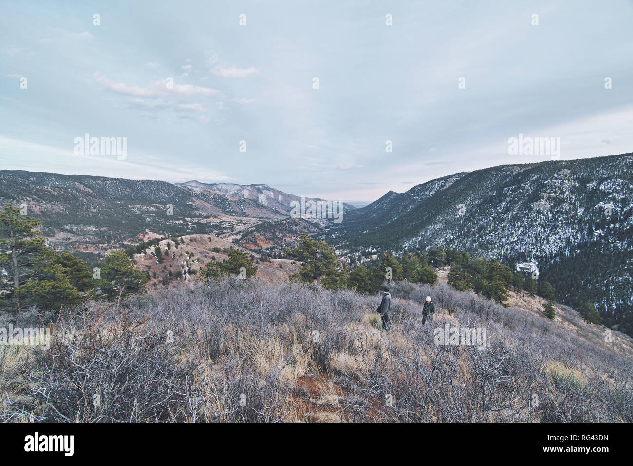 Rocky Mountain Foothills im Frühjahr Stockfoto