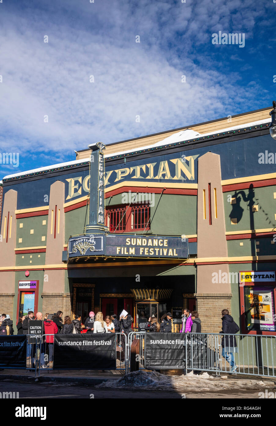 Egyptian Theatre, Sundance Film Festival, Park City, Utah Stockfoto