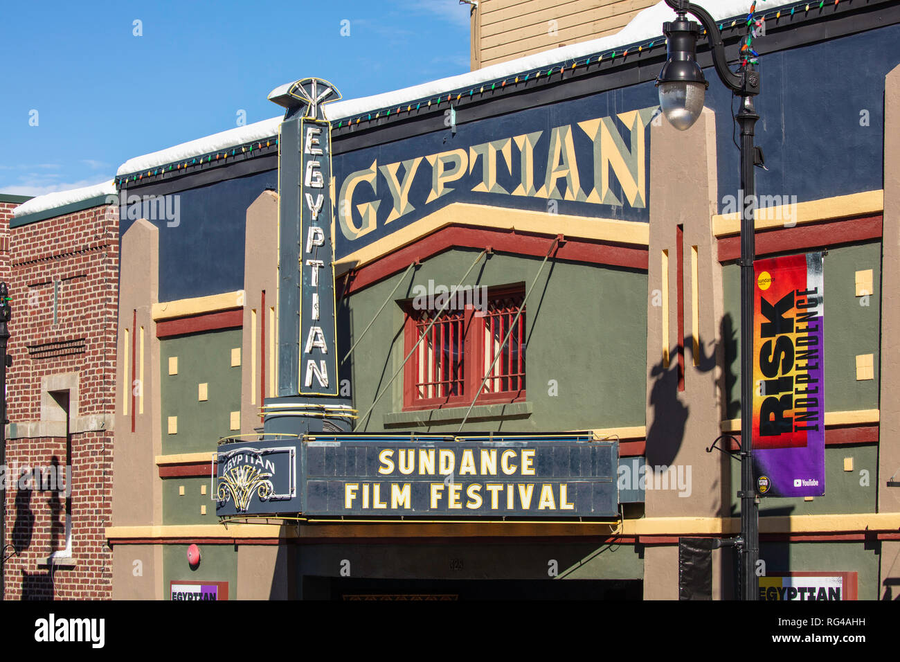 Egyptian Theatre, Sundance Film Festival, Park City, Utah Stockfoto