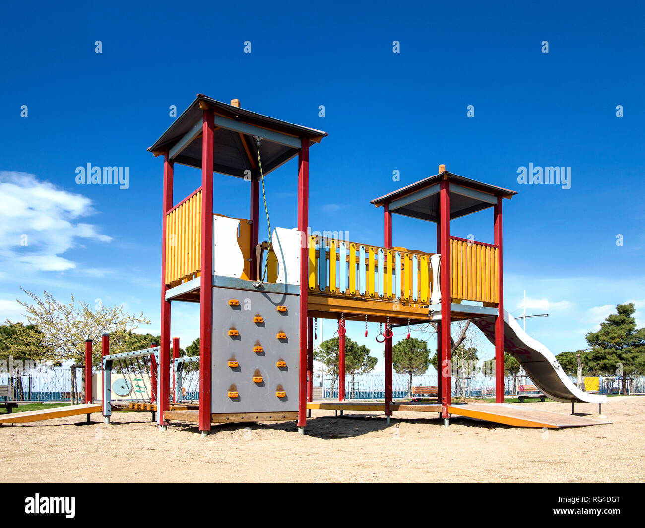 Öffentlicher Spielplatz Stockfoto