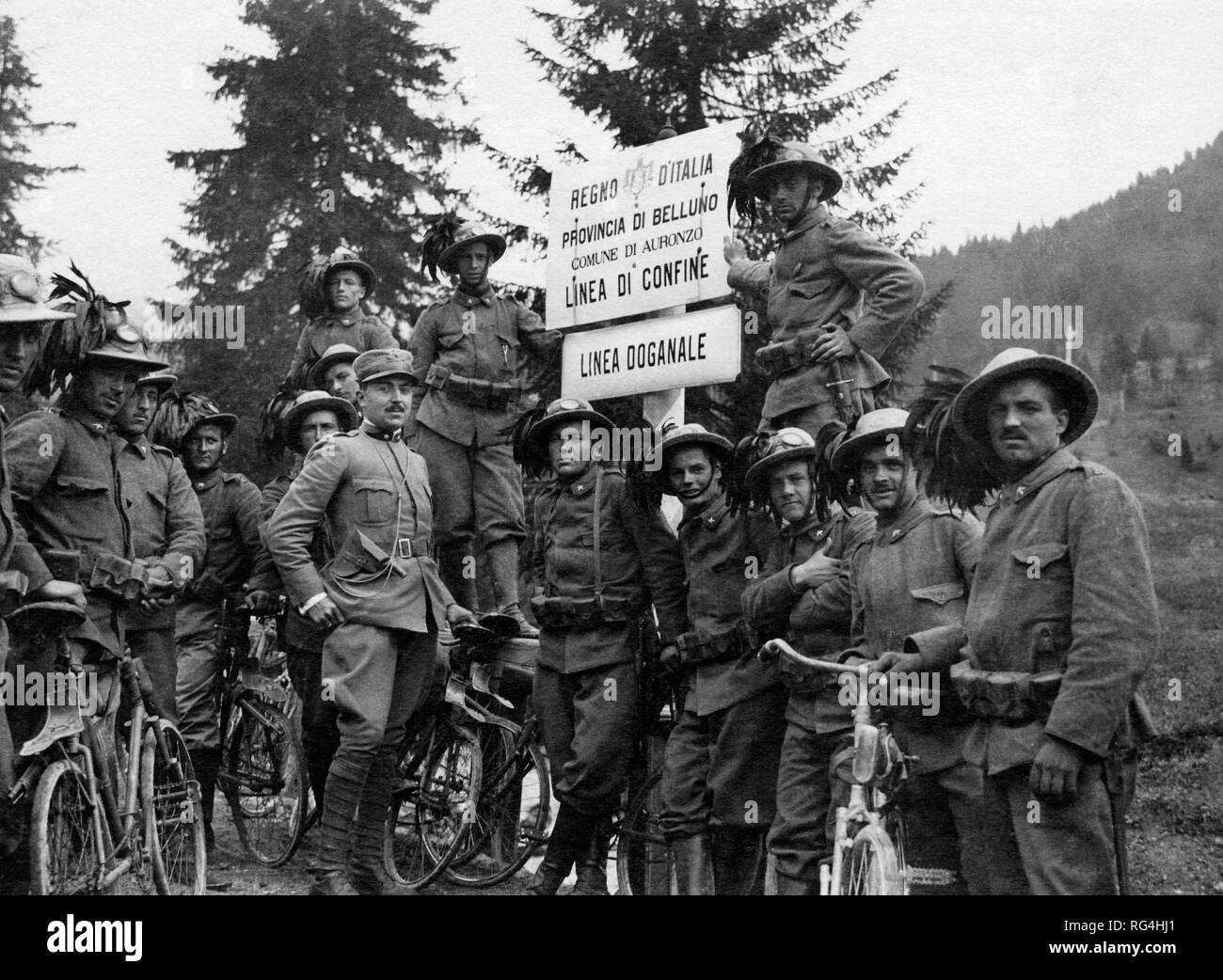 Bersaglieri, 1915-18 Stockfoto