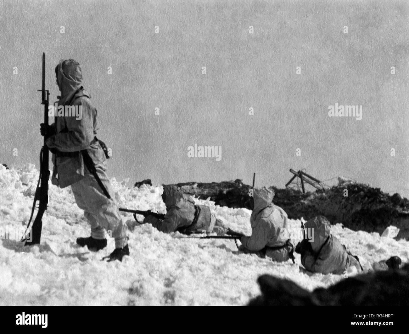 Alpini stationiert, Italien 1915-18 Stockfoto