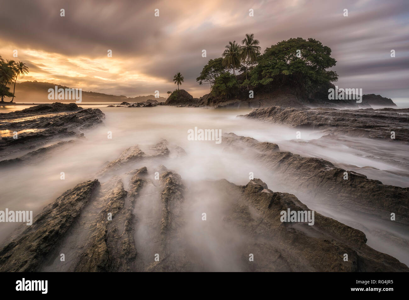 Playa Dominicalito, Costa Rica Stockfoto