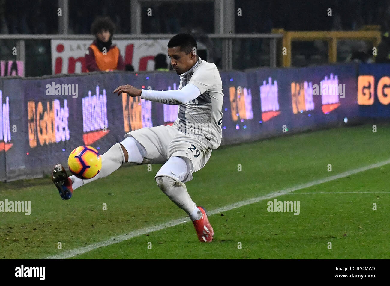 Turin, Italien. 27. Januar 2019. Estevao Berger (FC Internazionale) während der Serie A TIM Fußballspiel zwischen Torino FC und FC Internazionale Milano im Stadio Grande Torino am 27 Januar, 2019 in Turin, Italien. Quelle: FABIO UDINE/Alamy leben Nachrichten Stockfoto