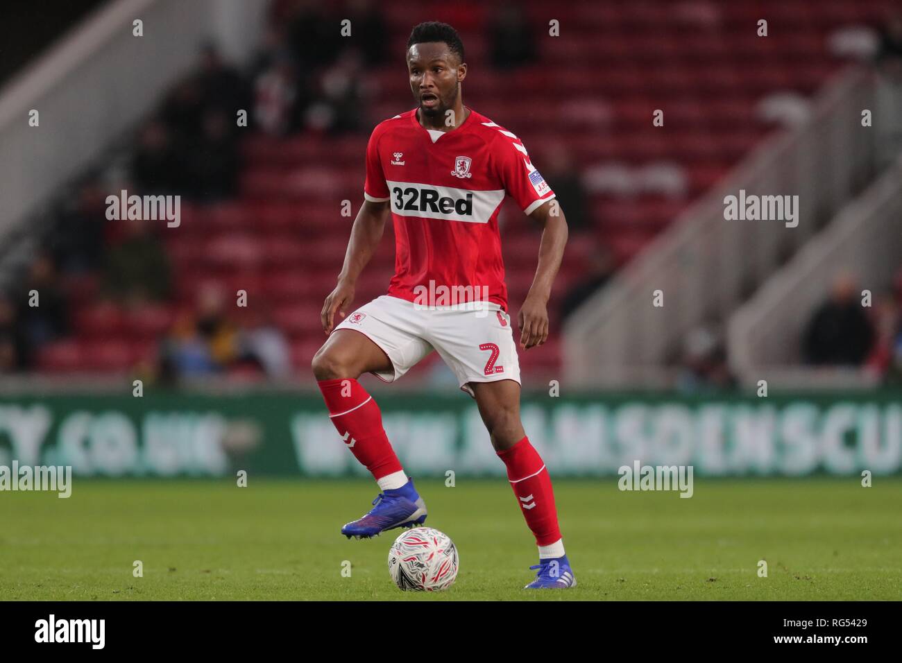 JOHN OBI MIKEL, MIDDLESBROUGH FC Middlesbrough FC V NEWPORT COUNTY FC, EMIRATES FA Cup 4. Runde, 2019 Stockfoto