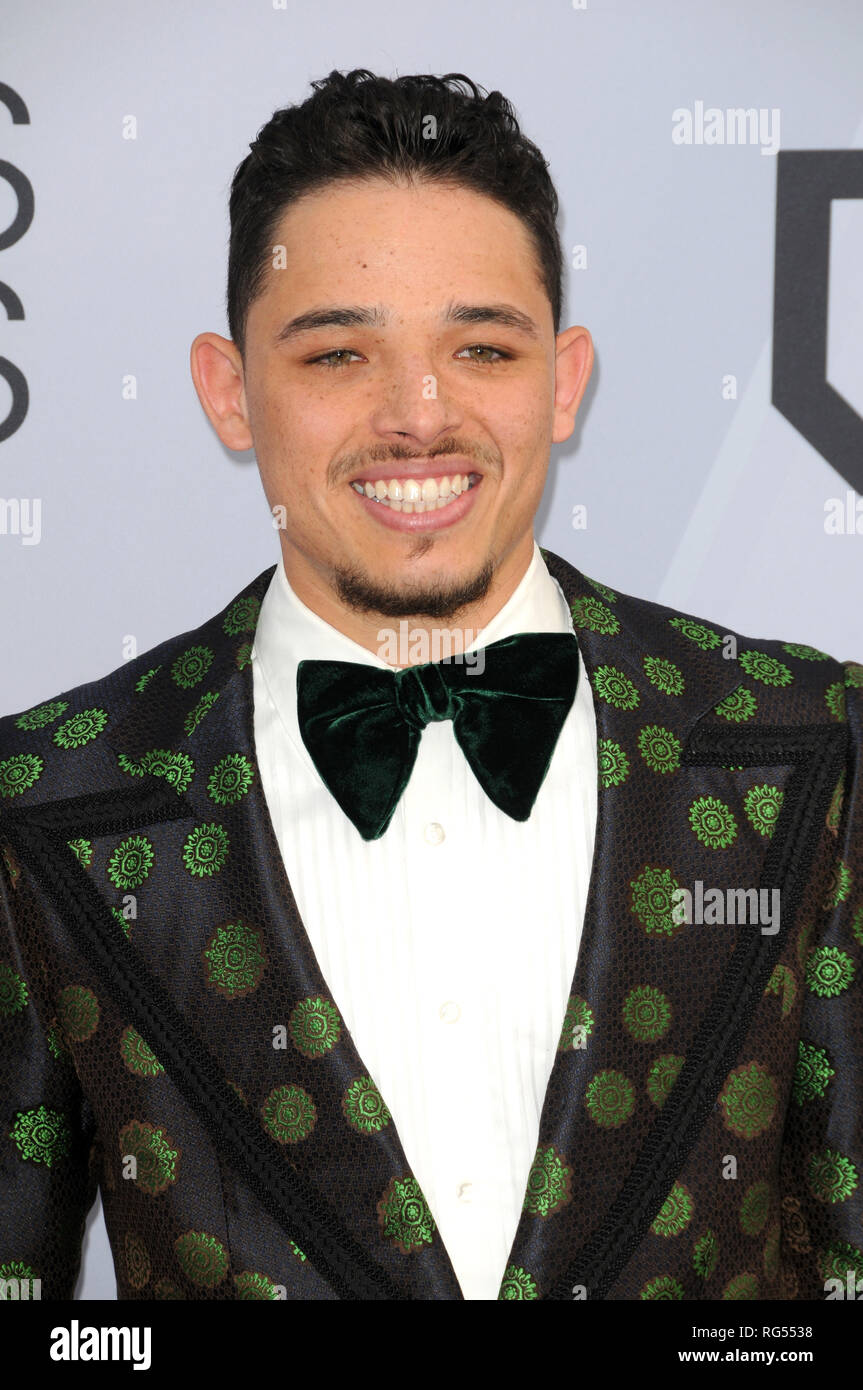 Januar 27, 2019 - Los Angeles, CA, USA - LOS ANGELES - Jan 27: Anthony Ramos am 25. jährlichen Screen Actors Guild Awards im Shrine Auditorium am 27. Januar 2019 in Los Angeles, CA (Credit Bild: © Kay Blake/ZUMA Draht) Stockfoto