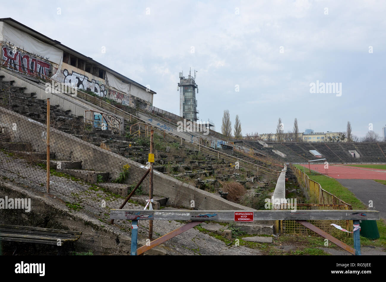 RKS Skra Stadium, Warschau, Polen, November 2018 Stockfoto