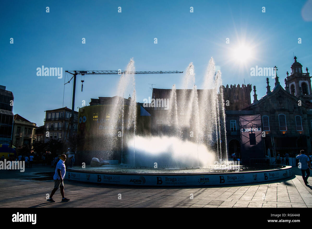 Stadt Braga, Portugal Stockfoto