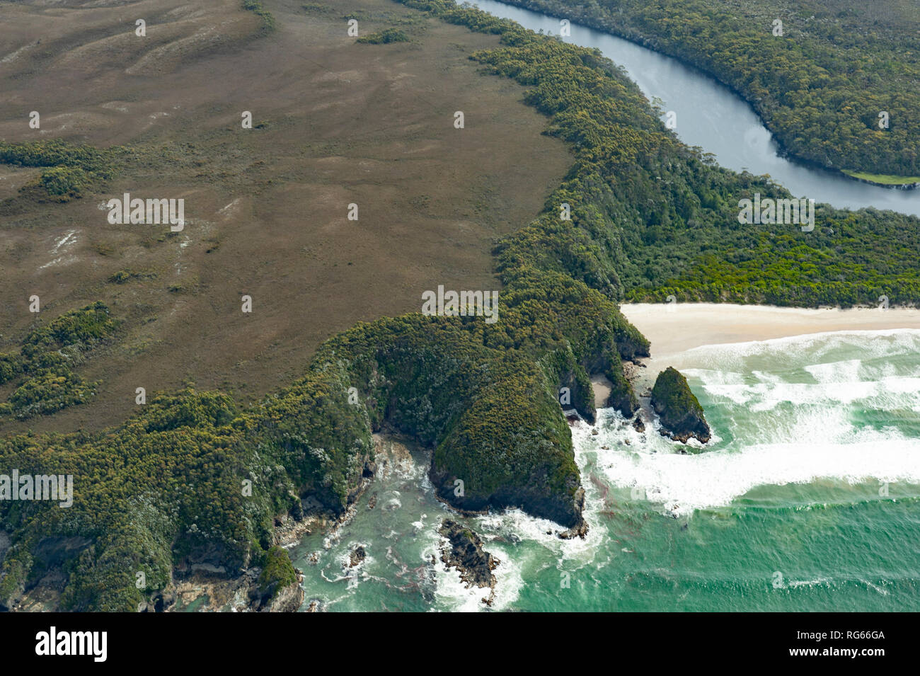 South West Wildnis Tasmaniens, Australien Stockfoto