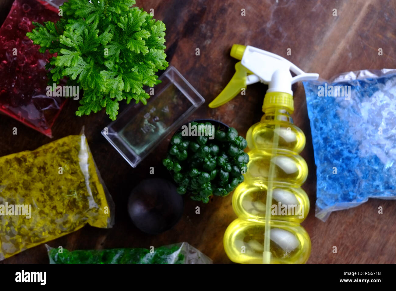 Gartenarbeit Ausrüstungen Stockfoto