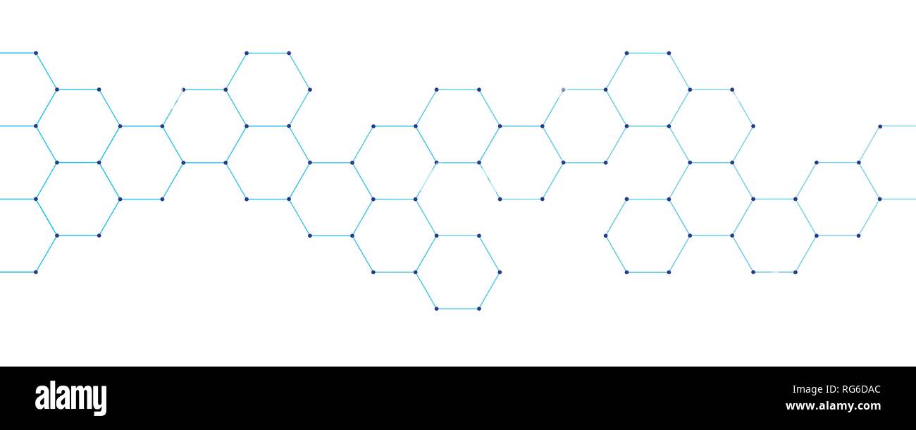 Technische honeycomb Digital Electronics auf weißem Hintergrund Vektor-illustration EPS 10. Stock Vektor