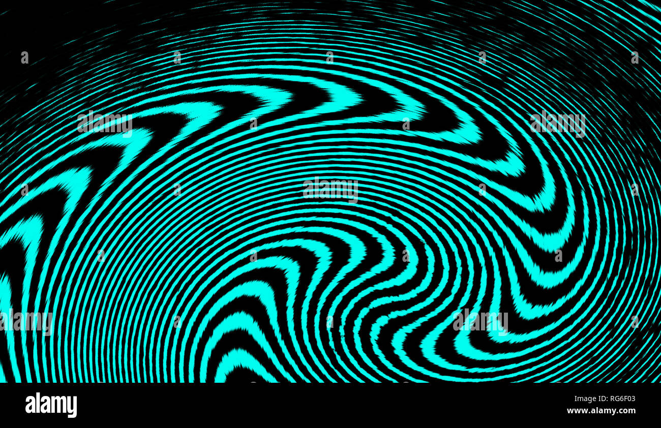 Hypnose swirl Psychedelische Kunst. Grafik trendy syntwave Swirl Hintergrund. Stockfoto