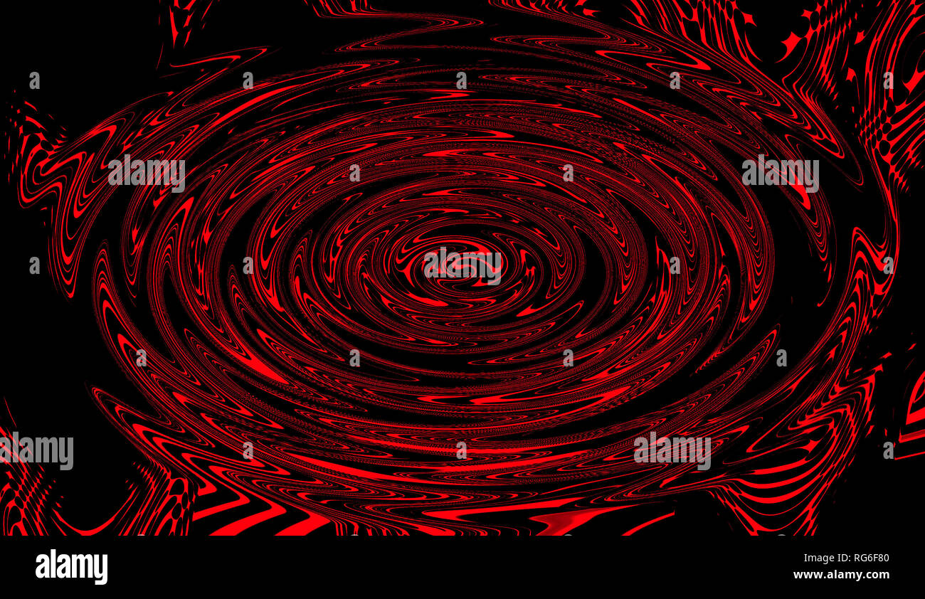 Hypnose swirl Psychedelische Kunst. Grafik trendy syntwave Swirl Hintergrund. Stockfoto