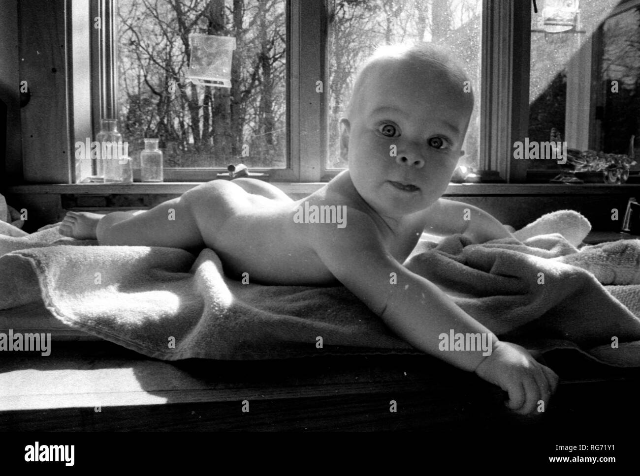 Wird B jr für einen Boston Herald Geschichte auf dem Anheben des chlldren in den 80â € ™ s. South Dartmouth Ma USA Foto von Bill belknap Stockfoto