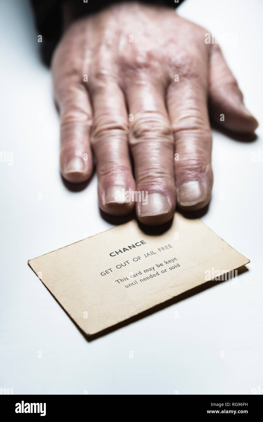 Aus dem Gefängnis frei Karte Stockfotografie - Alamy