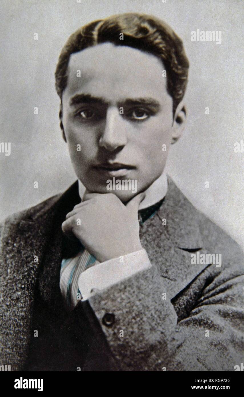 CHARLES CHAPLIN. CHARLOT ACTOR DE CINE INGLES. LONDRES 1889-1977. Stockfoto