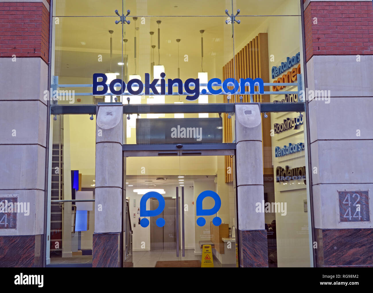 Manchester Büros von Booking.com (online Hotels und Autovermietung), Stadtzentrum, Lancashire, North West England, Stockfoto