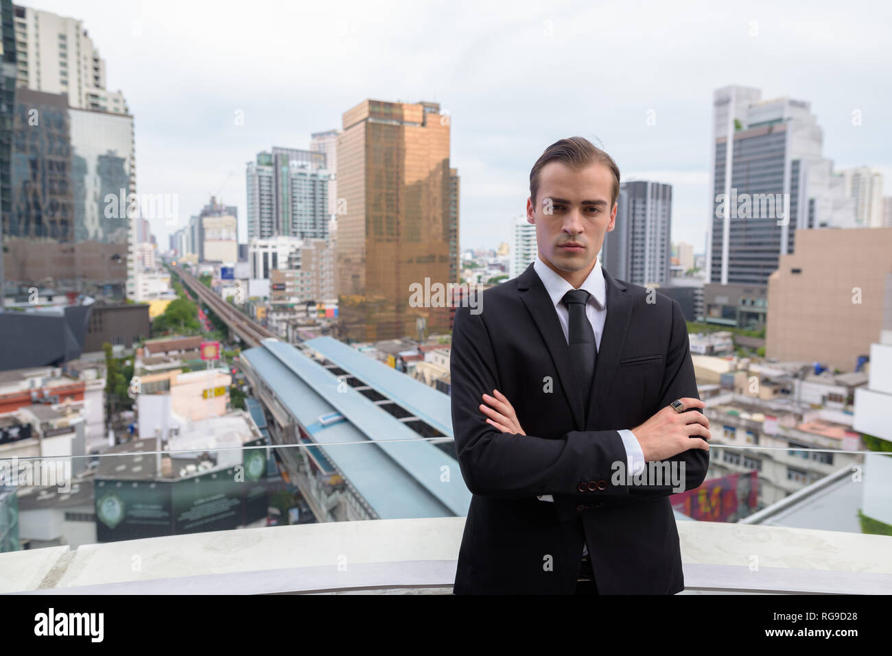 Junge Unternehmer in der Stadt von Bangkok, Thailand Stockfoto