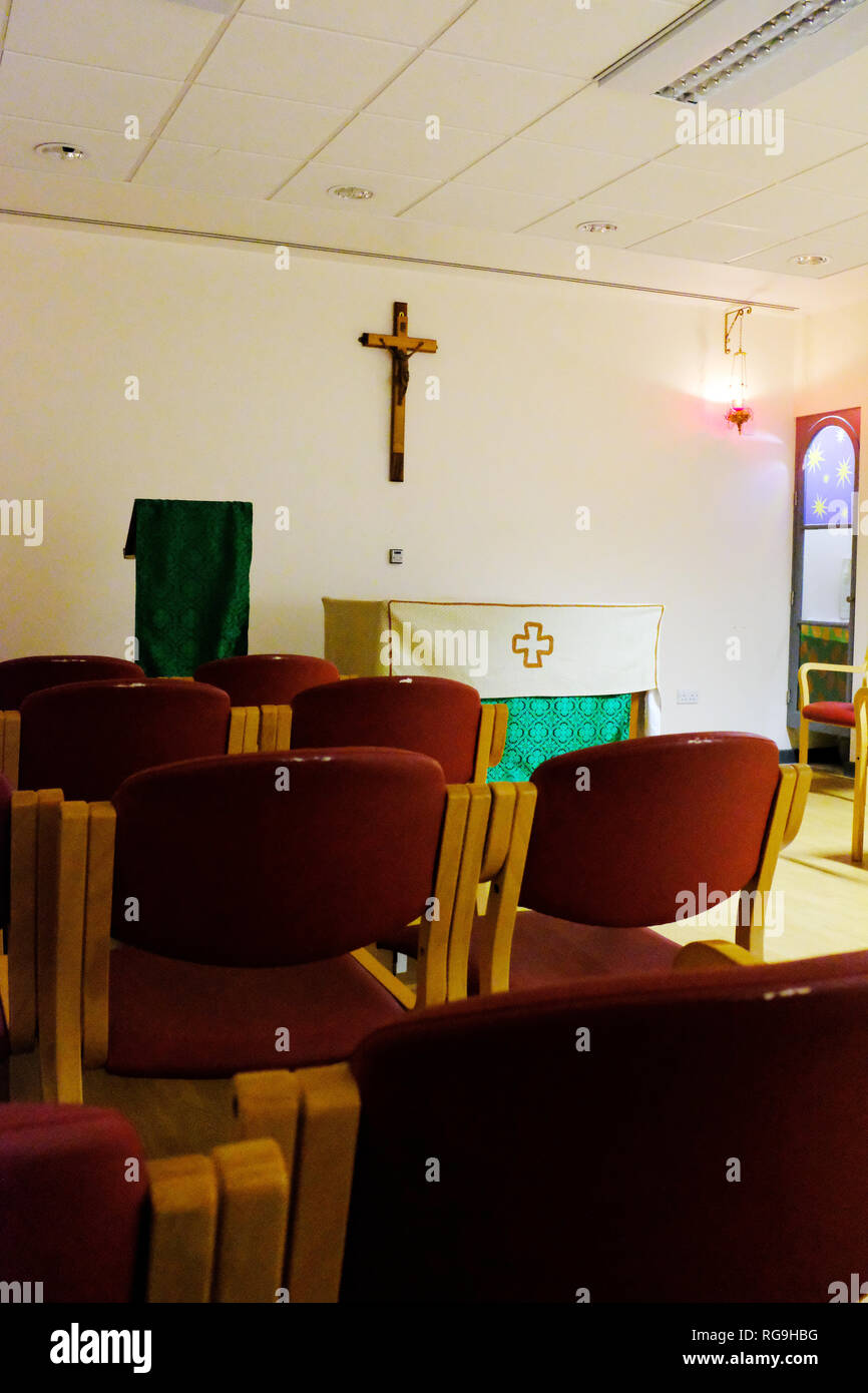 Kapelle in St. George's Hospital Tooting London UK Stockfoto