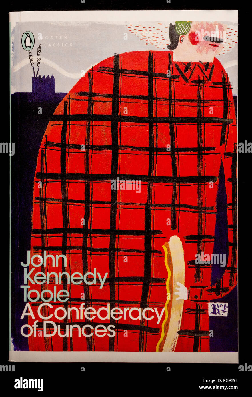 Buch: eine Konföderation der Hohlköpfe von John Kennedy Toole. Von Penguin Modern Classics veröffentlicht. Stockfoto