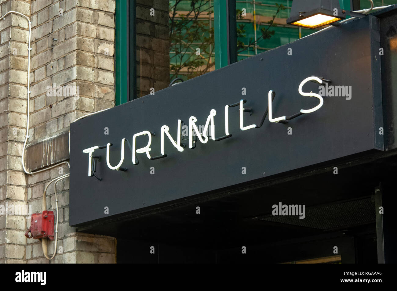 Turnmills war ein Lager verwandelte sich in ein beliebter Nachtclub in der Islington Gegend von London im Jahr 2008 geschlossen und wird jetzt abgerissen. Stockfoto