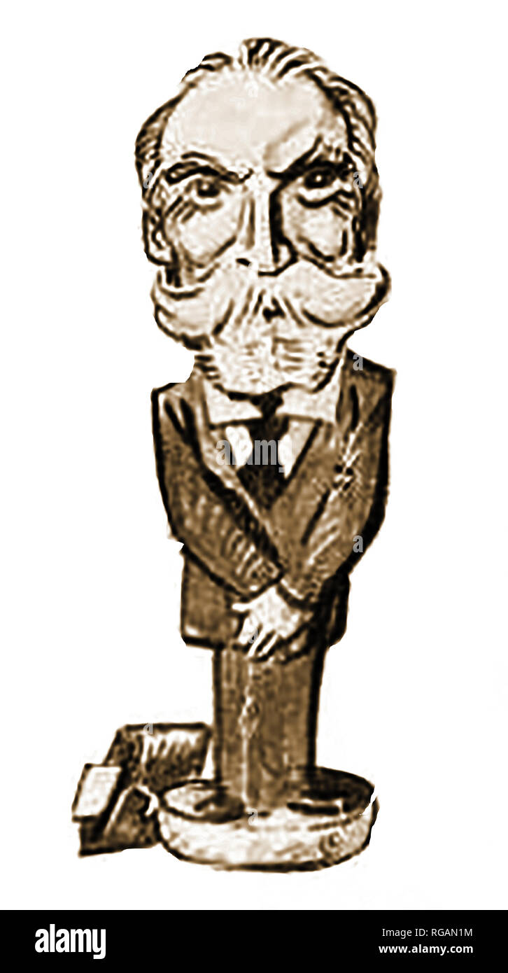 1921 eine Karikatur-Cartoon Bild von Charles Evans Hughes (1862-1948), amerikanischer Staatsmann, Republikanische Partei Politiker, 11 des Obersten Gerichtshofes der Vereinigten Staaten, 36 Gouverneur von New York, republikanischer Kandidat in der 1916 Präsidentschaftswahlen wählen und 44th United States Staatssekretär. Hughes diente als Gerechtigkeit Verbinden des Obersten Gerichtshofes der Vereinigten Staaten während seiner juristischen Karriere. Stockfoto
