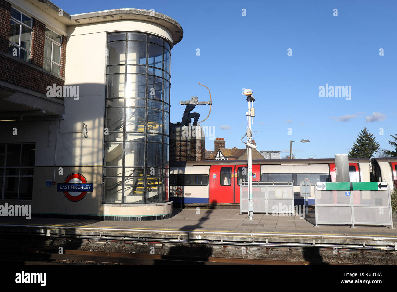East Finchley Station Stockfoto