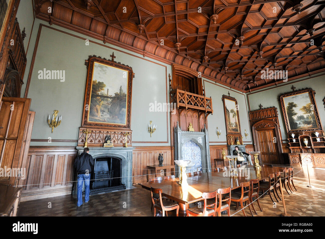 Tudor Style Interior Stockfotos Tudor Style Interior