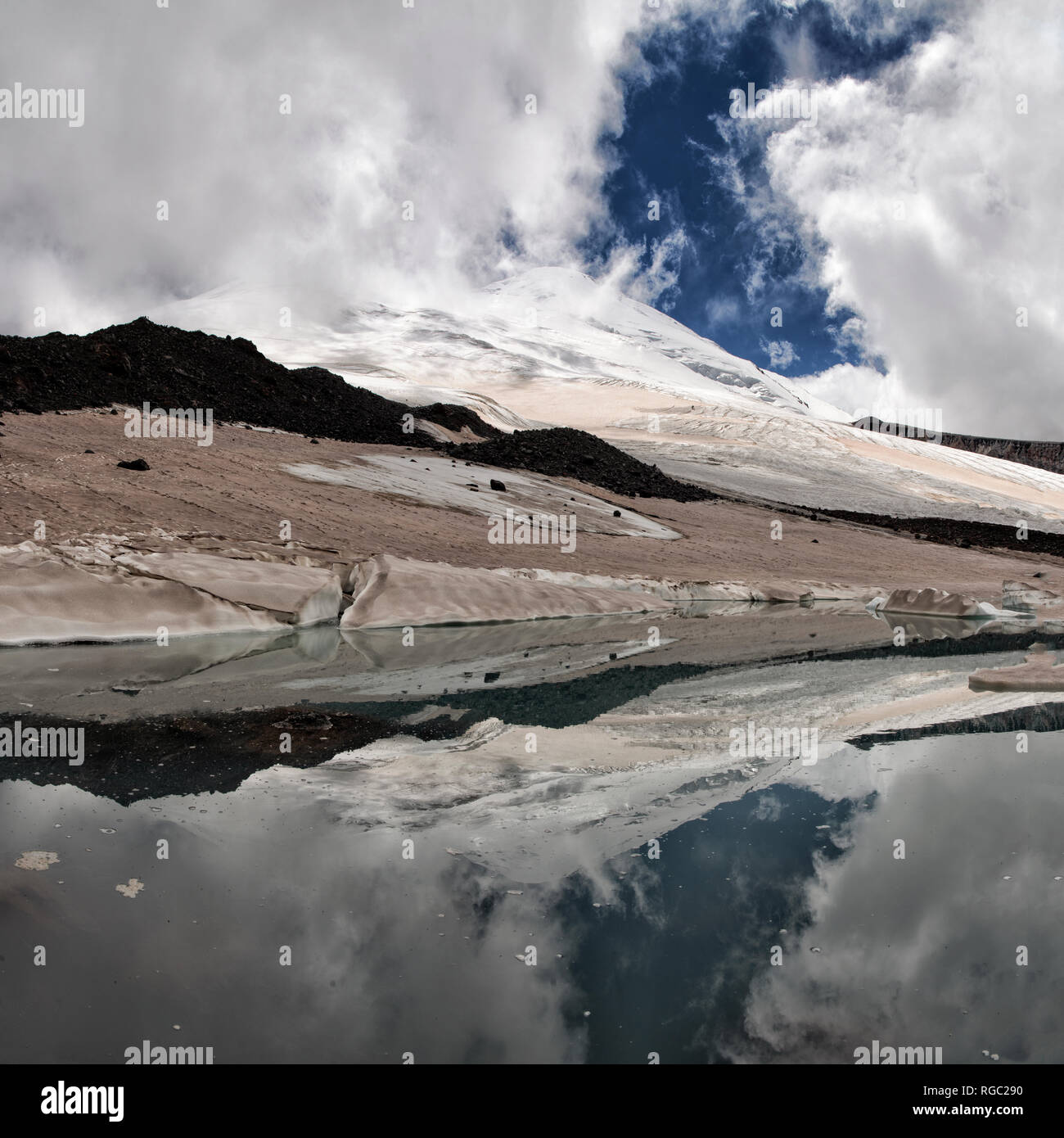 Russland, Obere Baksan Valley, Kaukasus Elbrus Stockfoto