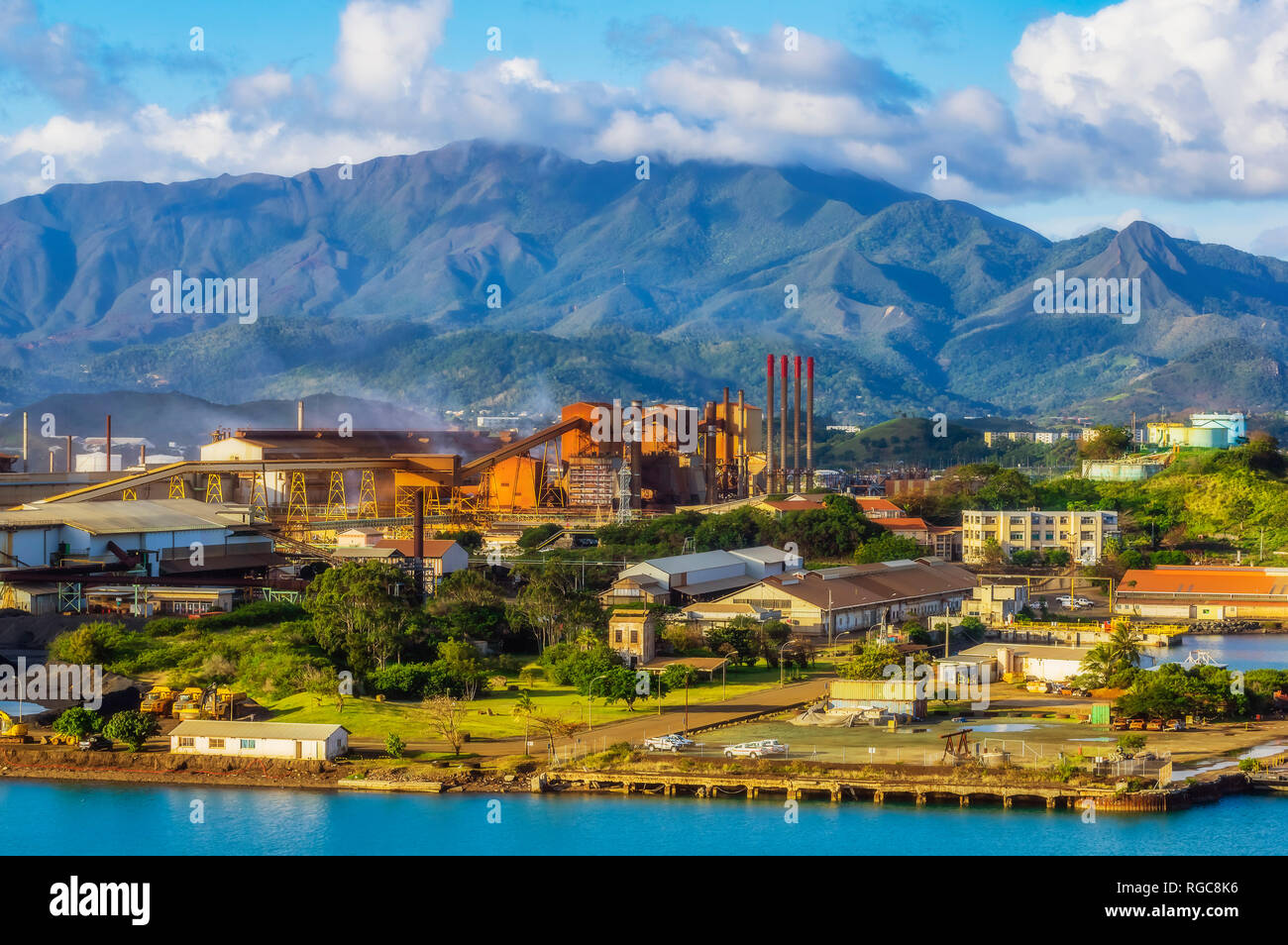 Neukaledonien, Noumea, nickel Industrie Stockfoto