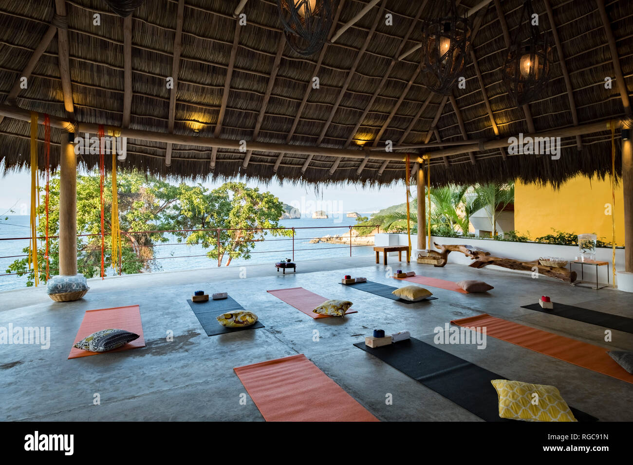 Mexiko, Puerto Vallarta, Mismaloya, luxuriöse Yoga Retreat Stockfoto