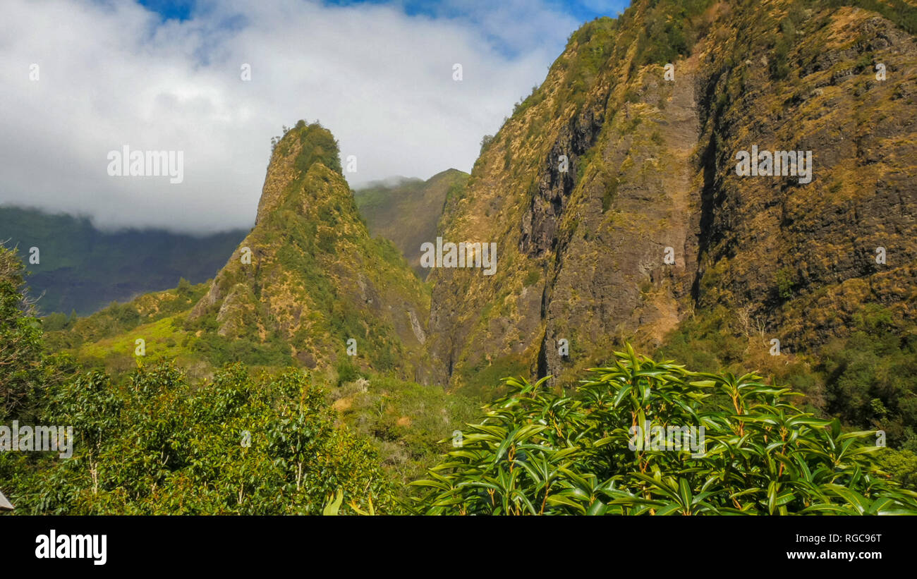 In der Nähe von Maui iao Nadel in der hawaiischen Inseln Stockfoto