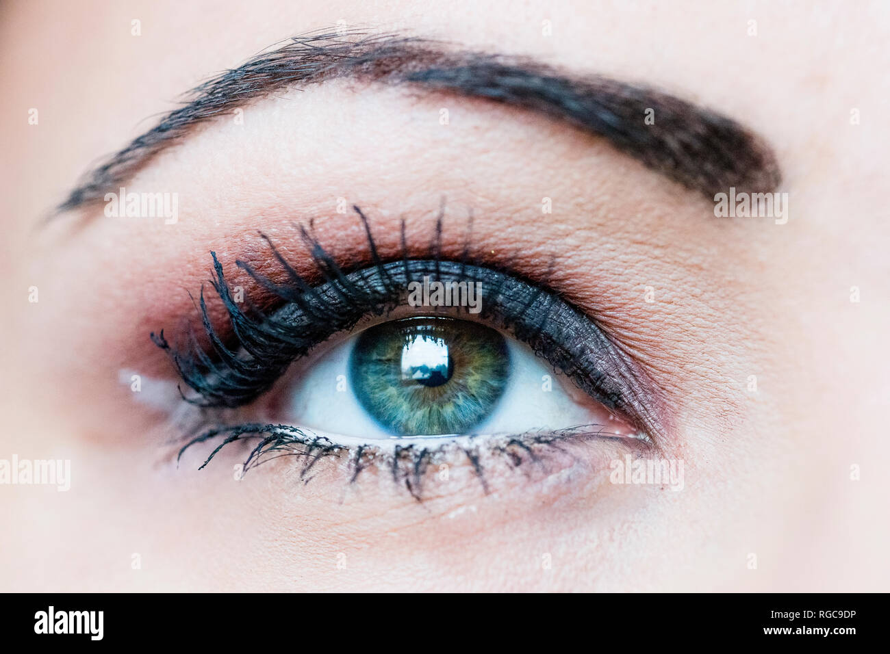 Frau Auge, close-up Stockfoto