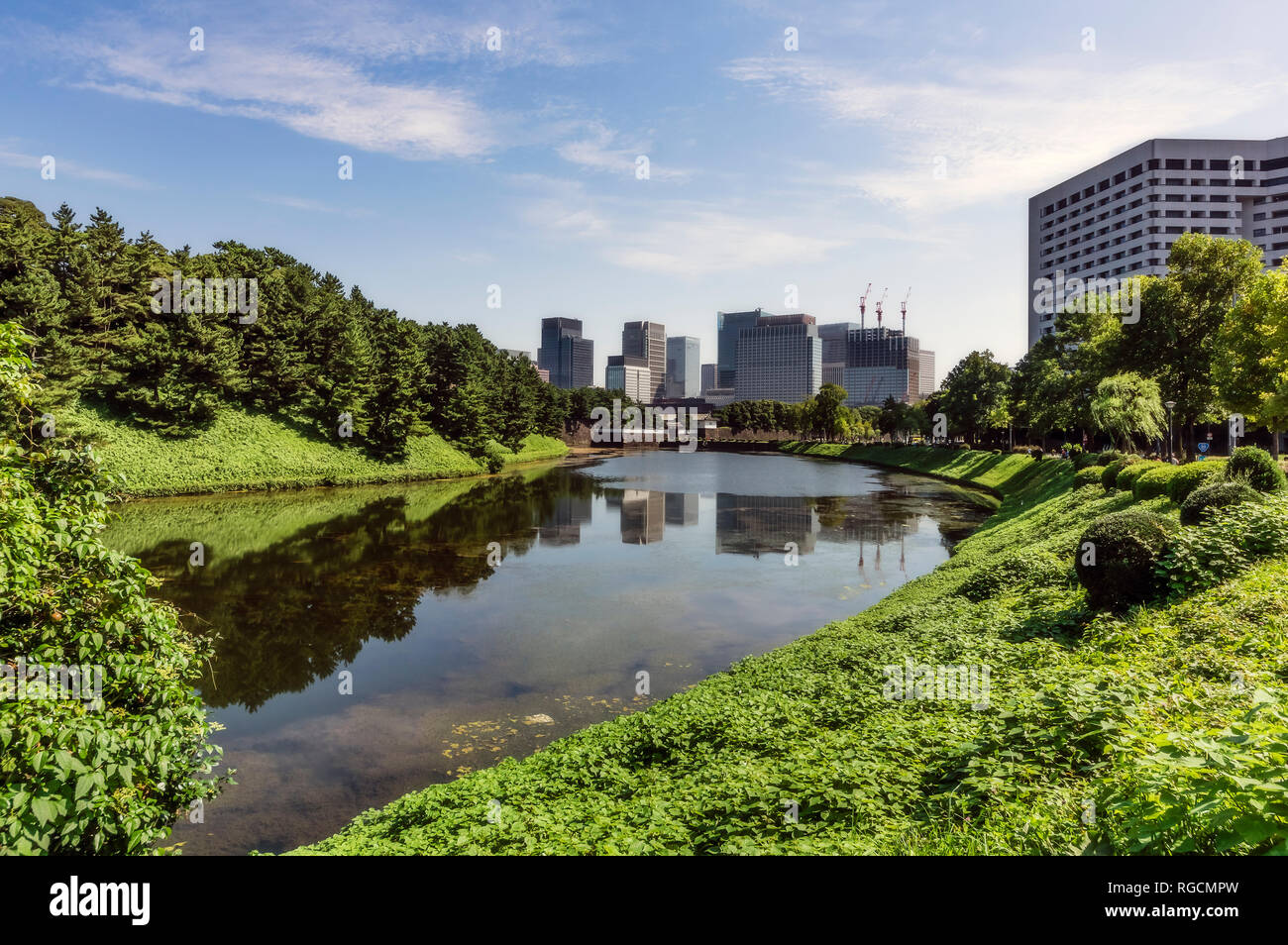 Japan, Tokyo, Chiyoda Bezirk, See Stockfoto