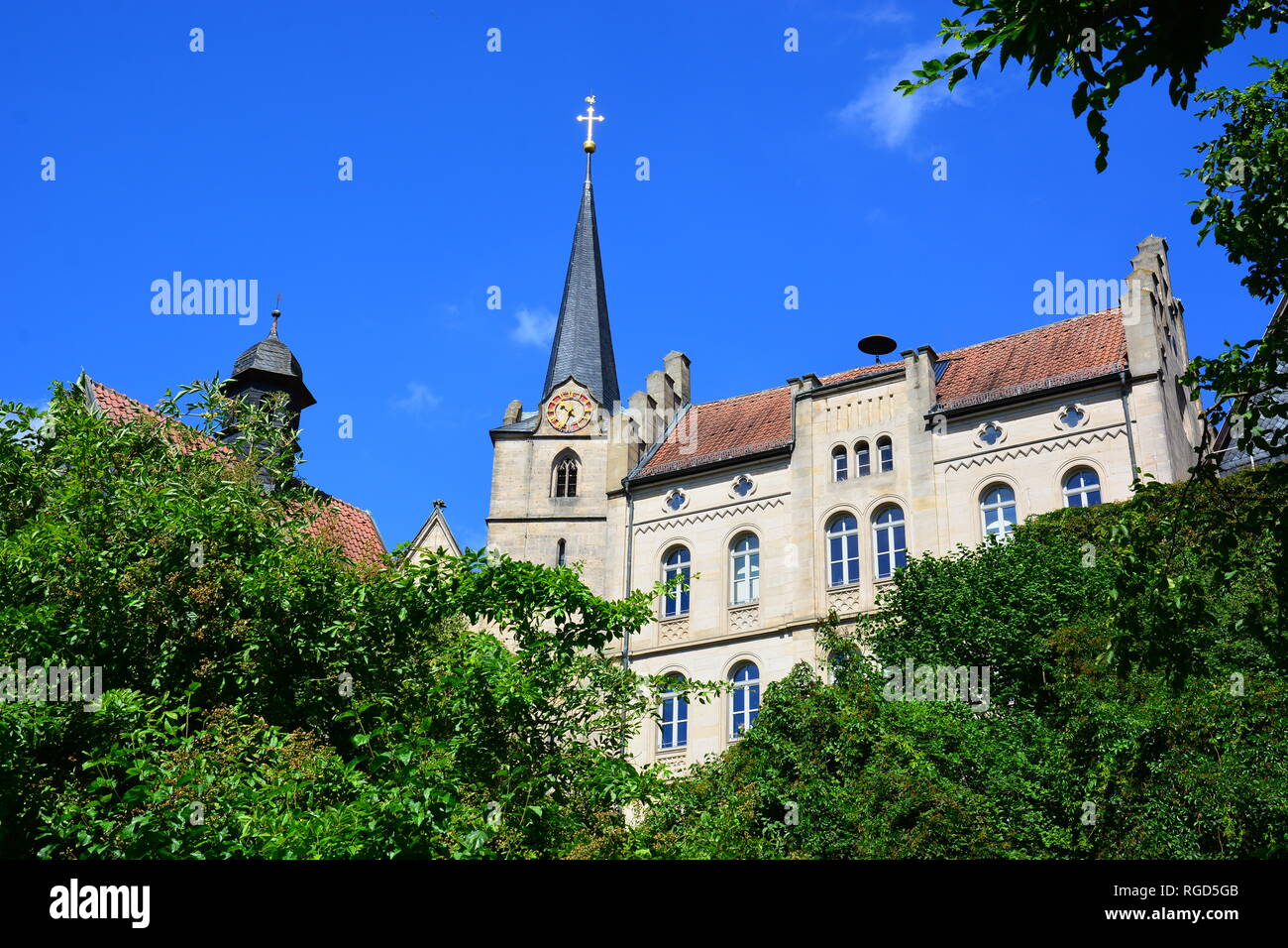 Kronach, Deutschland - Blick in die historische Altstadt von Kronach, Bayern, der Region Oberfranken, Deutschland Stockfoto
