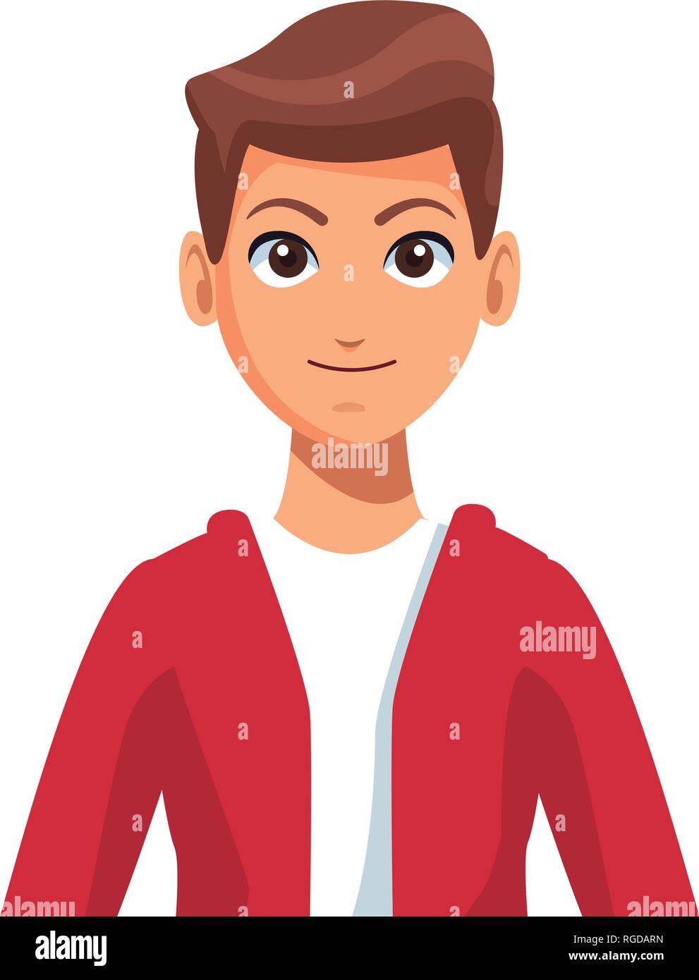 Junger Mann Cartoon Stock Vektorgrafik Alamy