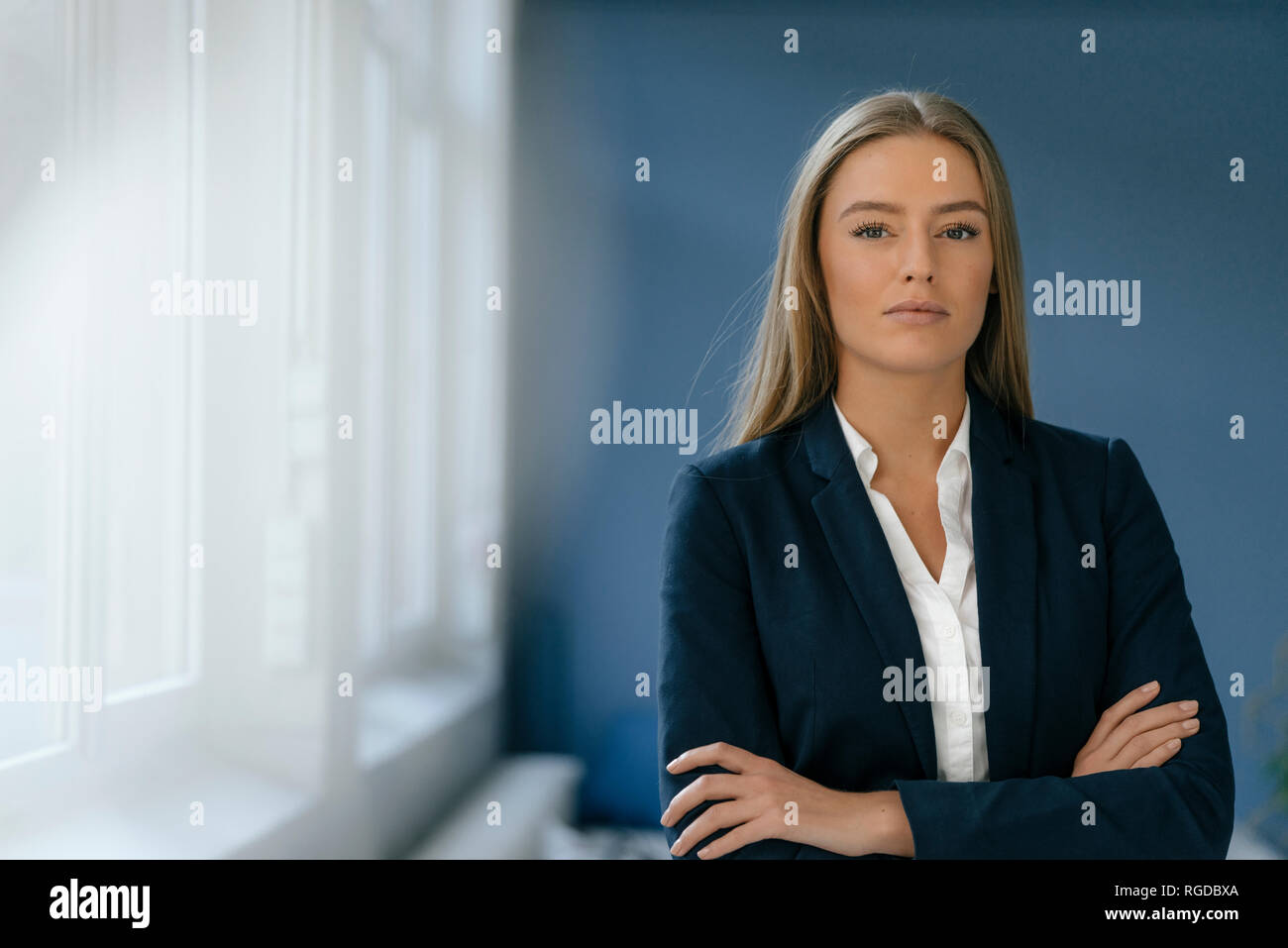 Porträt der jungen Unternehmerin Stockfoto