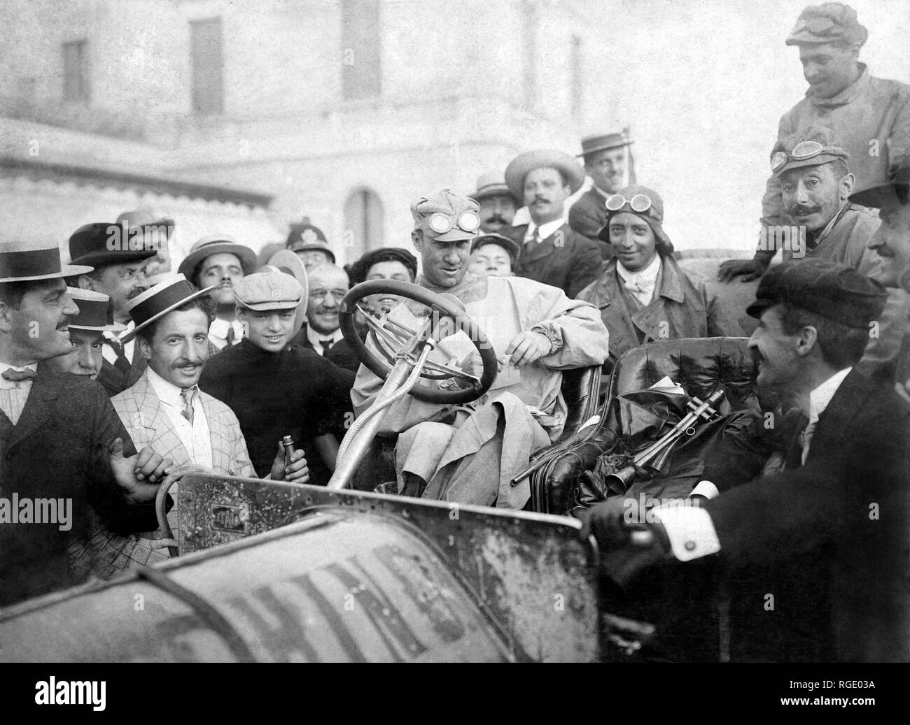 Motor Racing, raid Paris Peking, Scipione Borghese und Luigi Barzini, 1907 Stockfoto