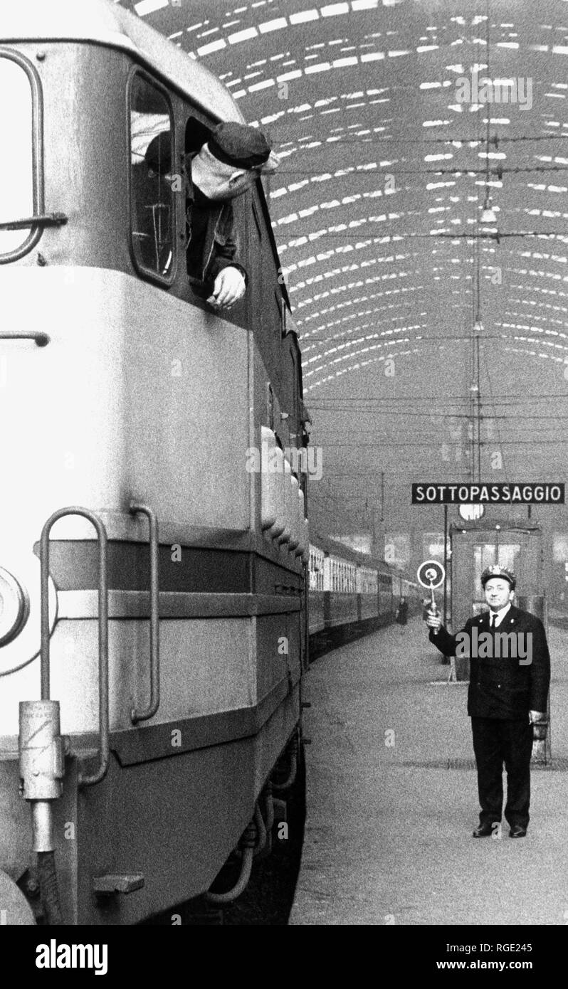 Hauptbahnhof in Mailand, 1964 Stockfoto