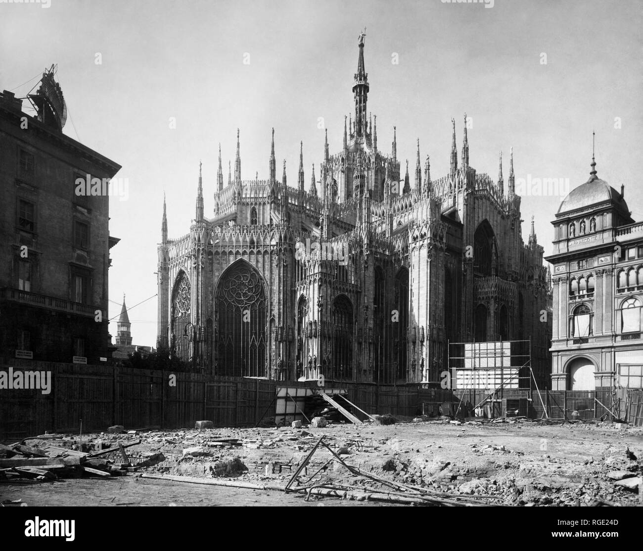 Mailand, die Kathedrale, 1910-20 Stockfoto