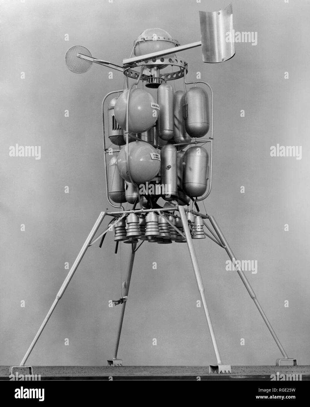 Italien, Lombardei, Mailand, Modell des Raumschiffs im Museum für Wissenschaft und Technologie, 1955 Stockfoto