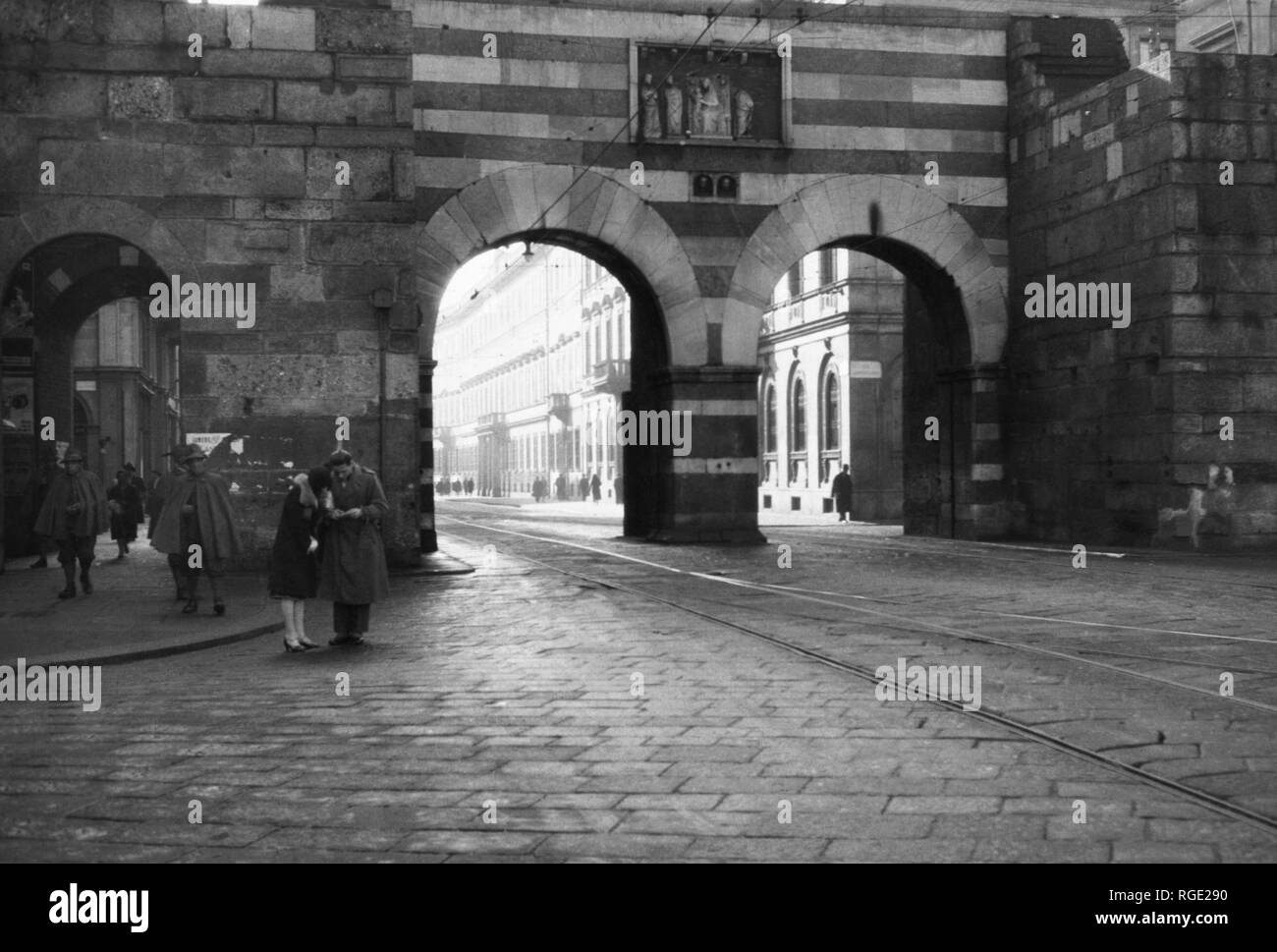 Italien, Mailand, Porta Nuova, 1930 Stockfoto