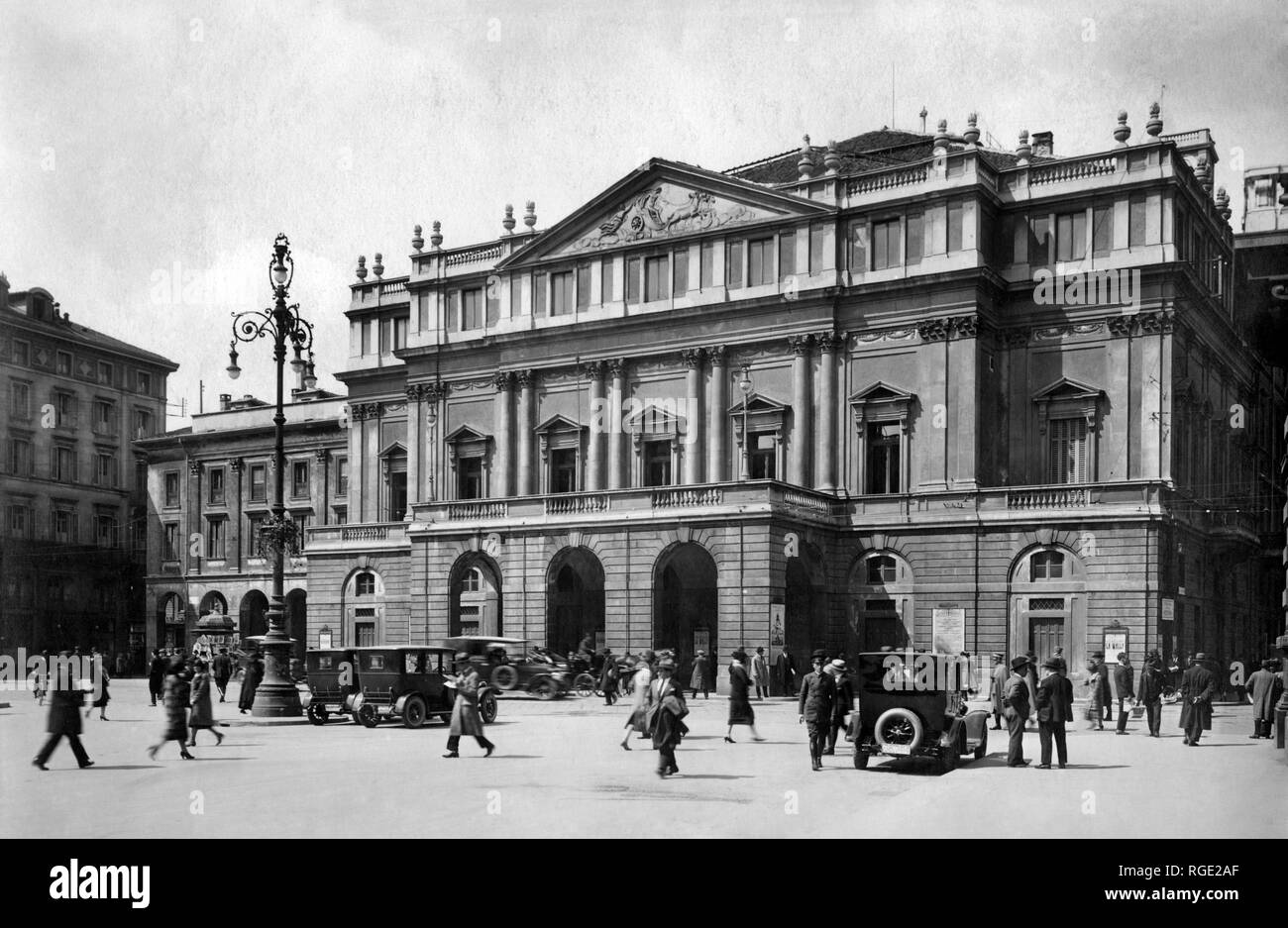 Italien, Mailand, das Theater La Scala, 1910-20 Stockfoto