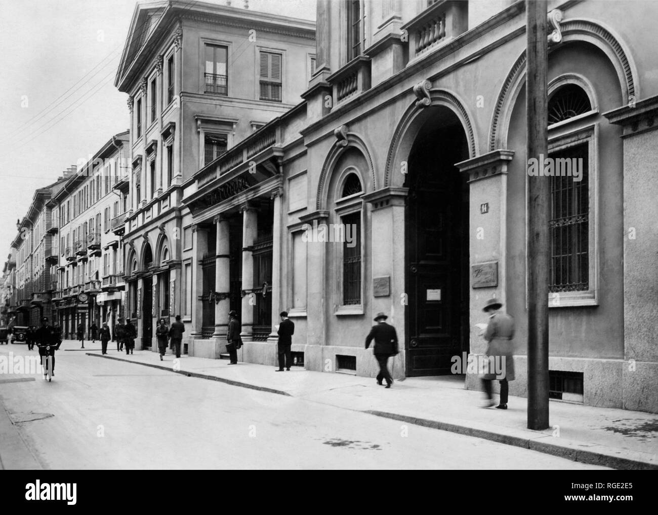 Italien, Lombardei, Mailand Via Monte Napoleone, 1904 Stockfoto