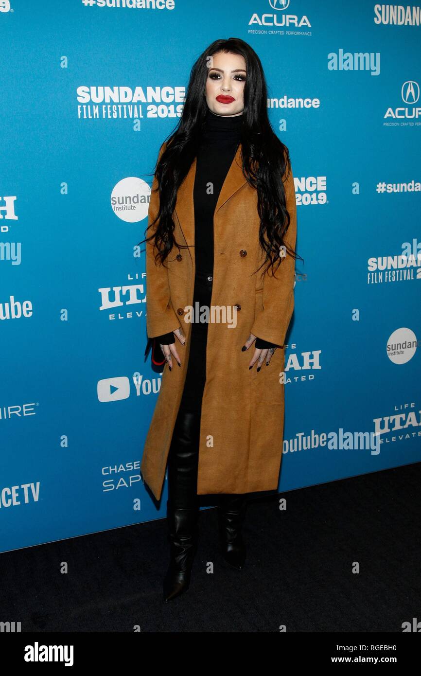 Paige bei der Ankunft für den Kampf MIT MEINER FAMILIE Premiere auf dem Sundance Film Festival 2019, Ray Theater, Park City, UT 28. Januar 2019. Foto: JA/Everett Collection Stockfoto