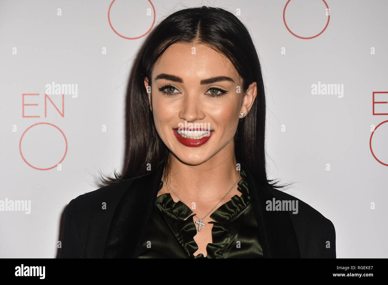 London, Großbritannien. 29. Januar, 2019. Amy Jackson Ankünfte an La Bohème VIP-Performance am 29. Januar 2019 in London Coliseum, London, UK. Bild Capital/Alamy leben Nachrichten Stockfoto