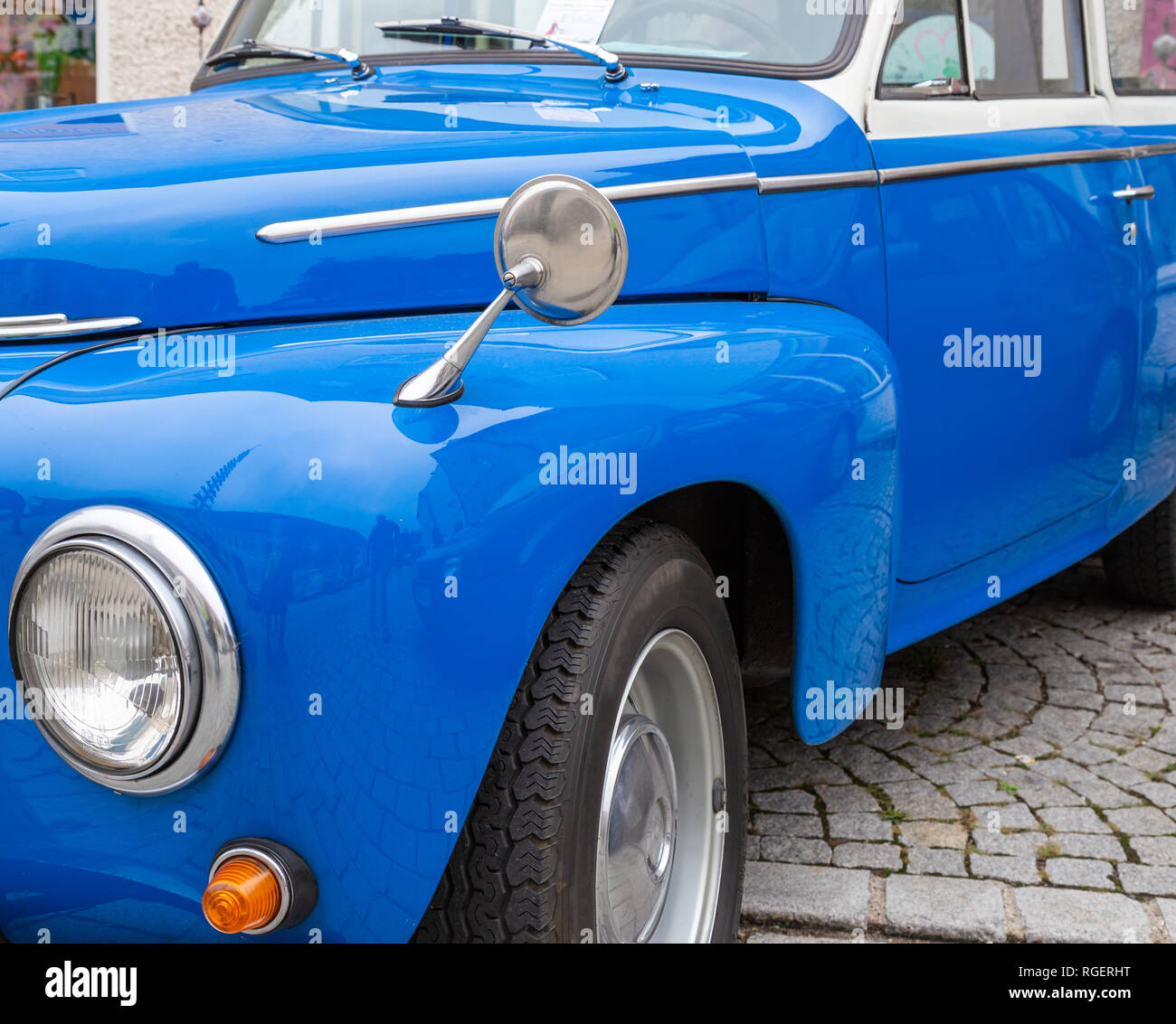 Blick auf eine schwedische Automobile der 60er Jahre Stockfoto
