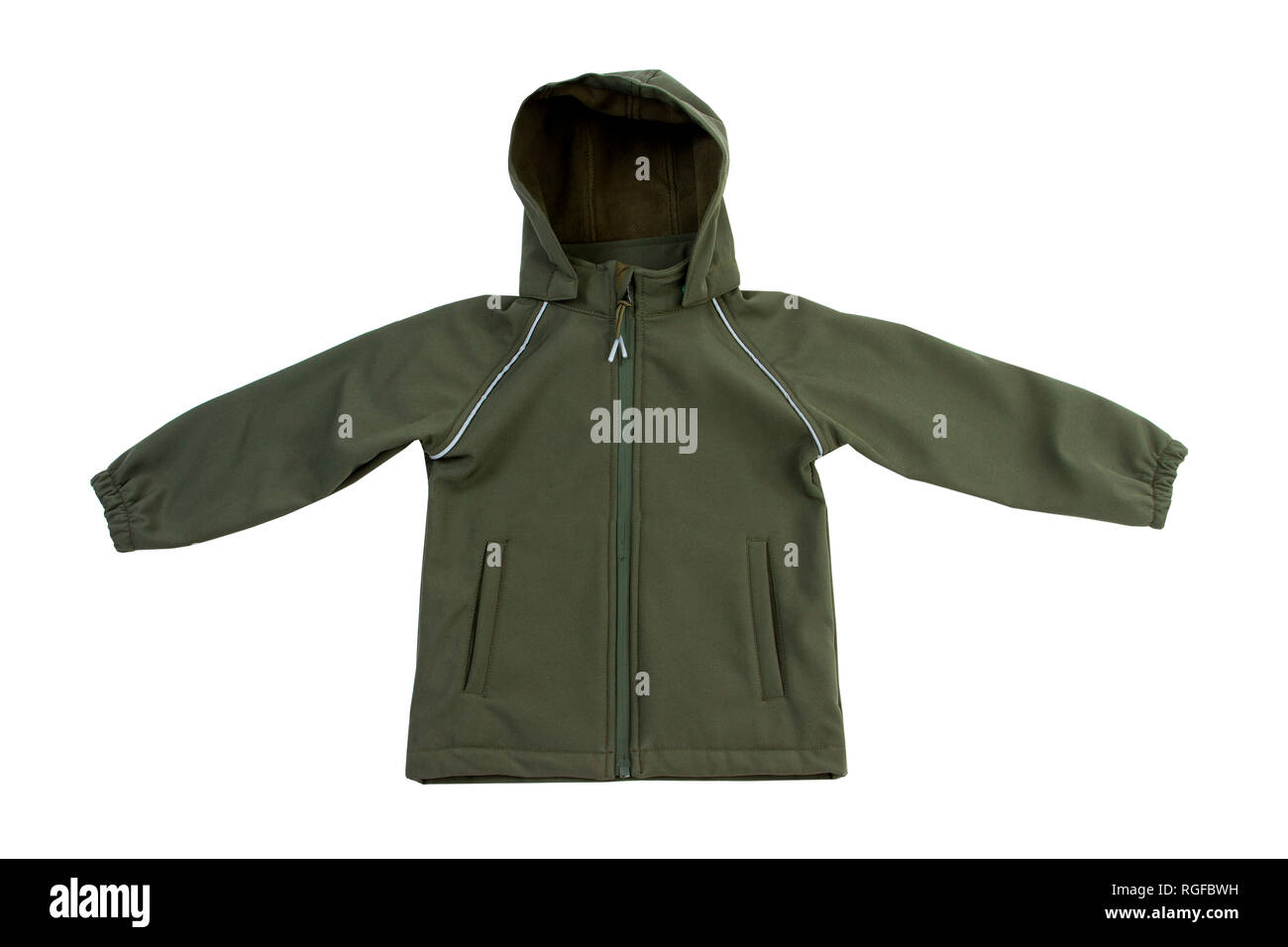 Kinder jacke Jacke für Jungen auf weißem Hintergrund Stockfoto