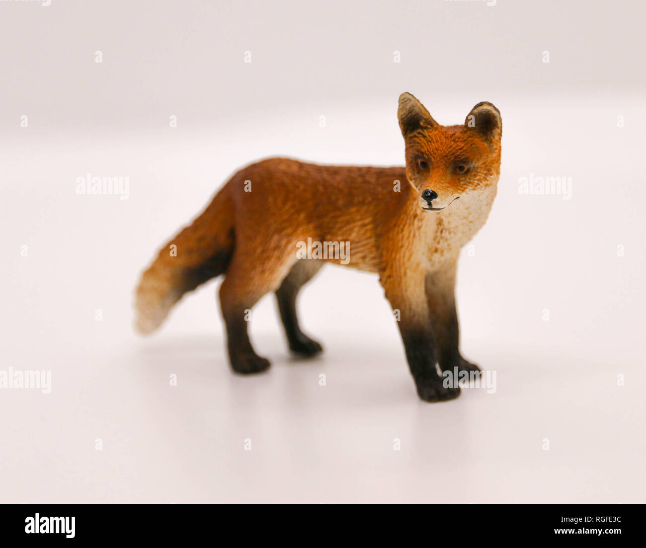 Fox lebensnahe Skulptur Abbildung Stockfoto